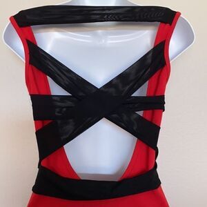 Zinga Bodycon Sexy Back Dress size S EUC